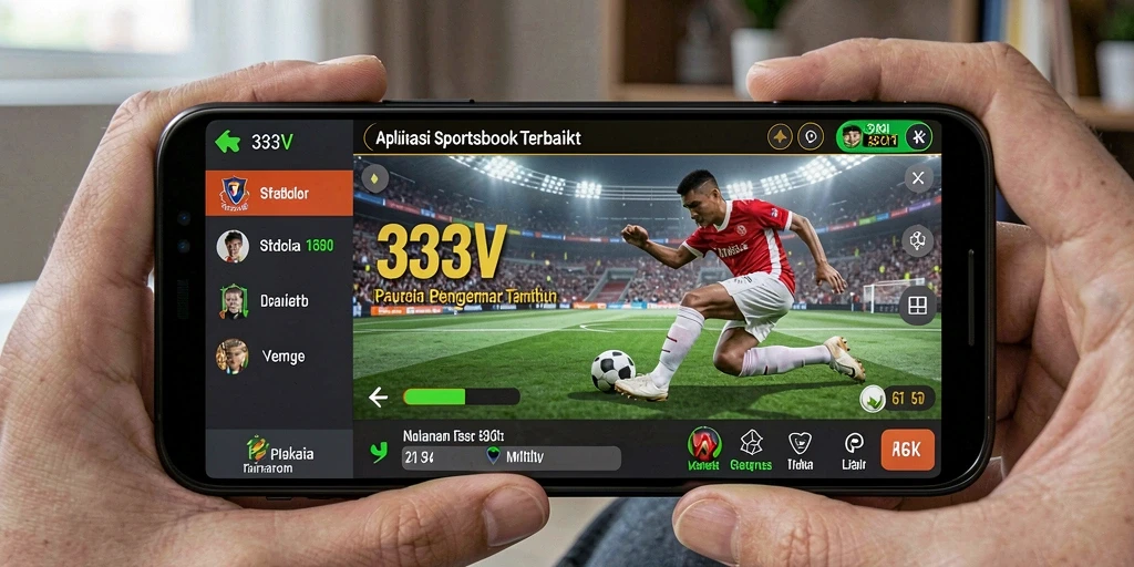 Tampilan gameplay taruhan olahraga di aplikasi 333V.