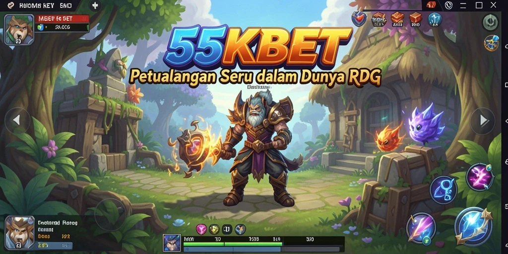 Tampilan seru gameplay RPG di 55KBET yang penuh aksi.