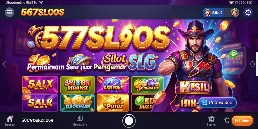 Tampilan gameplay seru dari 567SLOTS yang menampilkan mesin slot menarik.
