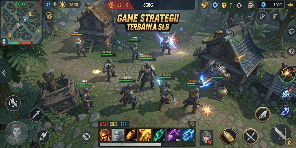 Screenshot utama 8G8G menampilkan aksi gameplay SLG yang seru.