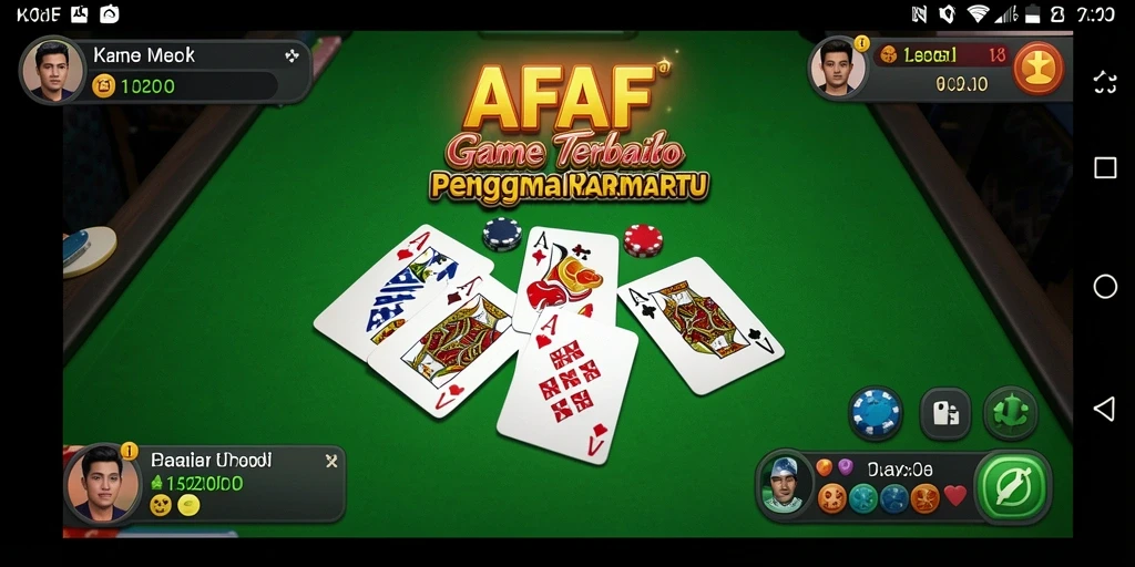 Tampilan gameplay menarik dari AFAF yang menyuguhkan permainan Domino.