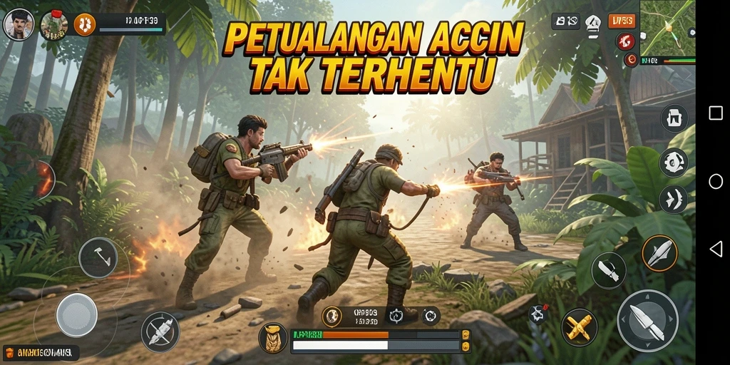 Gameplay seru dan mendebarkan di API33 yang penuh aksi.