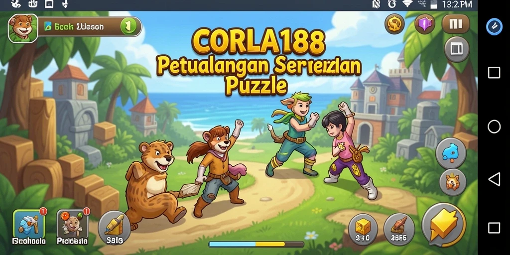 Gambaran gameplay seru dari CORLA188 yang penuh teka-teki menantang.