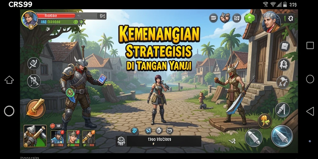 Tampilan gameplay strategis yang menarik dari CRS99.