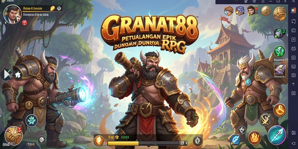 Screenshot gameplay GRANAT88 menampilkan pertarungan seru dan grafis menawan.