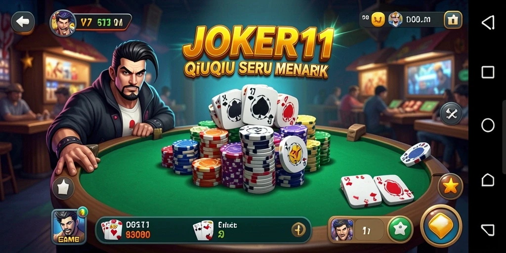 Tampilan gameplay QiuQiu yang menegangkan di JOKER11.