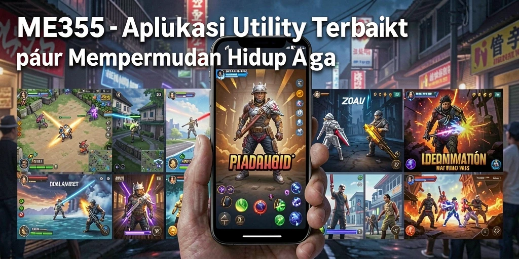 Tampilan utama ME355 dengan fitur-fitur Utility yang mudah digunakan.