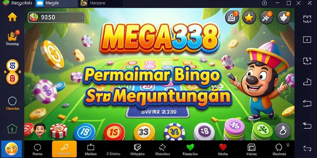 Tampilan gameplay Bingo di MEGA338 yang mengasyikkan dan penuh warna.