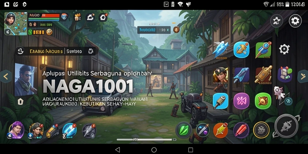 Tampilan antarmuka utama NAGA1001 dengan fitur Utility yang beragam.