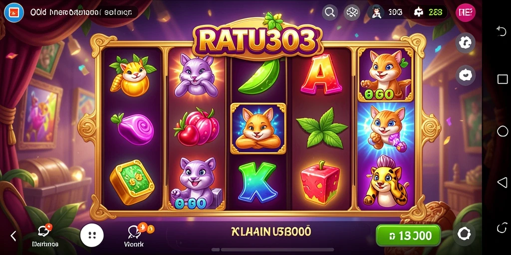 Tampilan gameplay menawan dari RATU303 dengan fitur slot yang kaya.