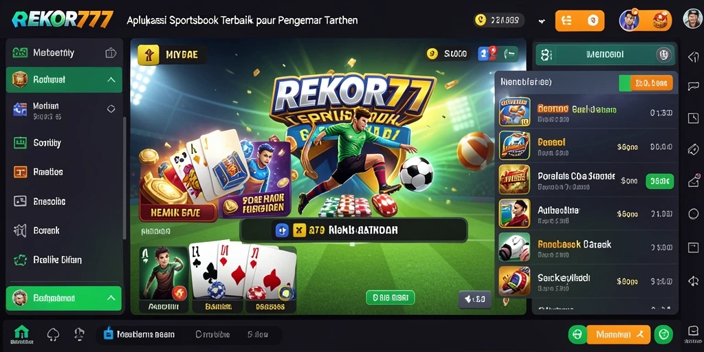 Screenshot gameplay dari aplikasi Sportsbook REKOR777 yang menarik dan interaktif.