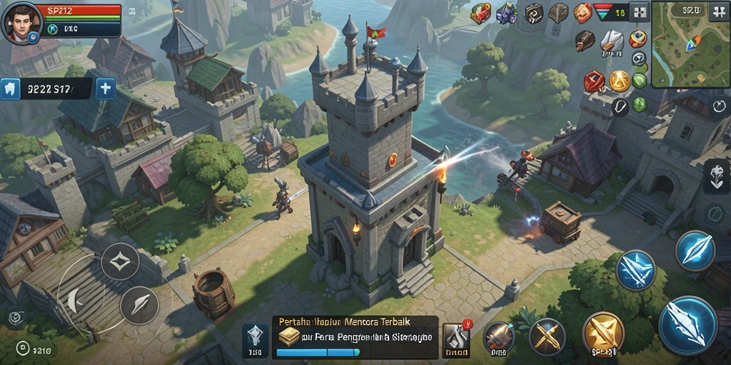 Menampilkan gameplay menara pertahanan yang seru dan penuh strategi.