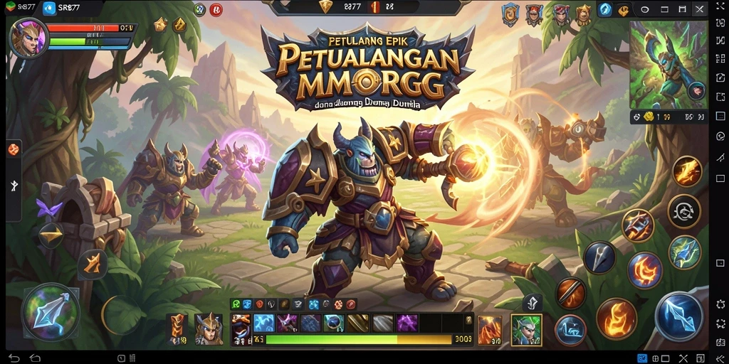 Tampilan gameplay SR877 yang mendebarkan dalam dunia MMORPG.
