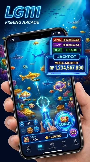 Tampilan utama lg111 dengan banyak pilihan aplikasi.